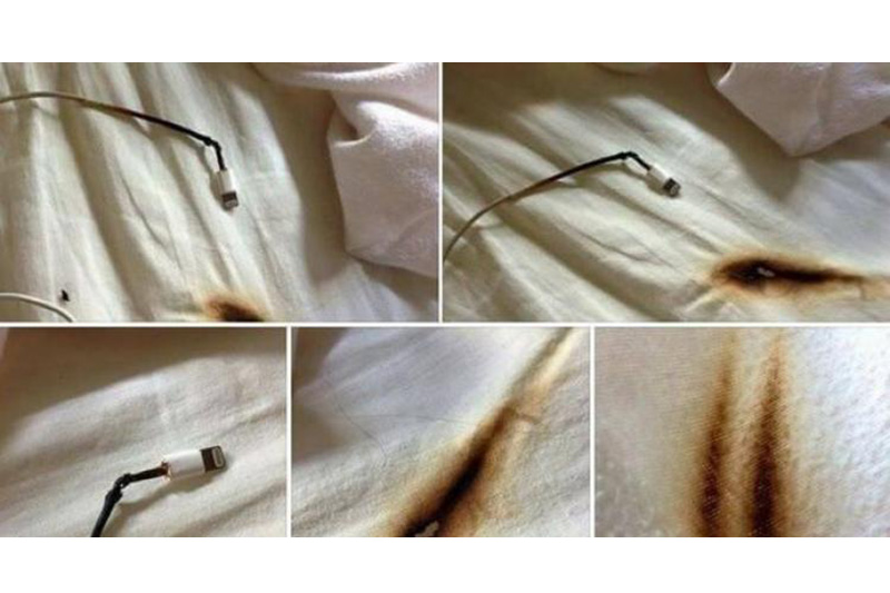 موبایلتان را روی تخت شارژ نکنید
