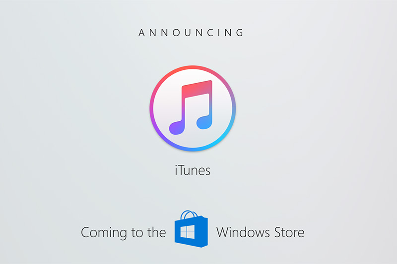 غافلگیری مایکروسافت : آی‌تیونز روی ویندوز استور می‌آید